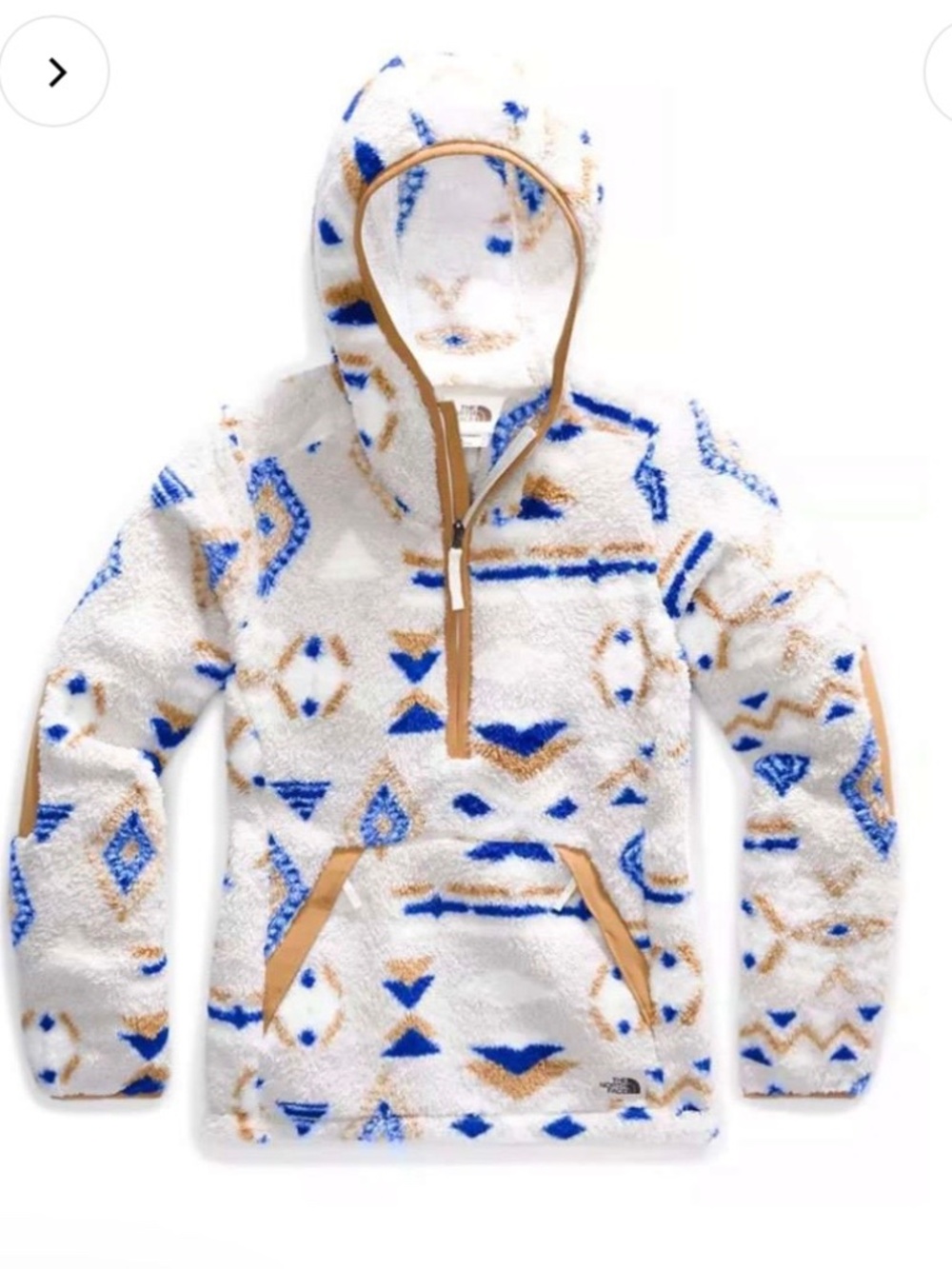 North Face Womens Campshire Pullover Hoodie 2.0 Small Medium Sherpa fleece Geo